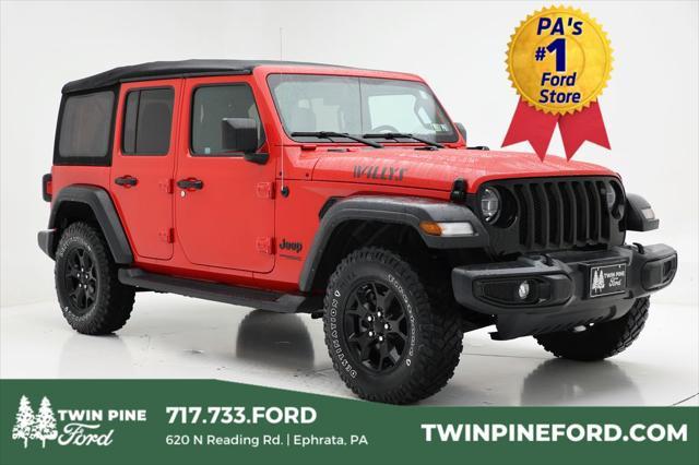 used 2021 Jeep Wrangler car, priced at $28,400