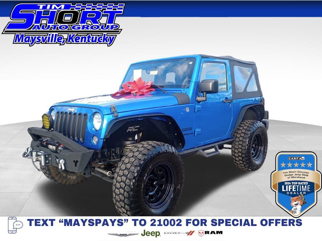 used 2015 Jeep Wrangler car, priced at $17,500