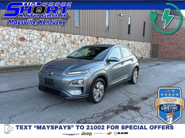 used 2021 Hyundai Kona EV car, priced at $15,999