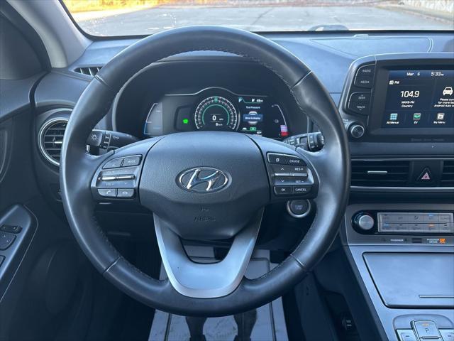 used 2021 Hyundai Kona EV car, priced at $15,999