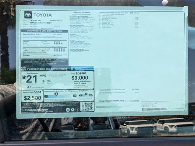 new 2025 Toyota Tacoma car, priced at $43,933