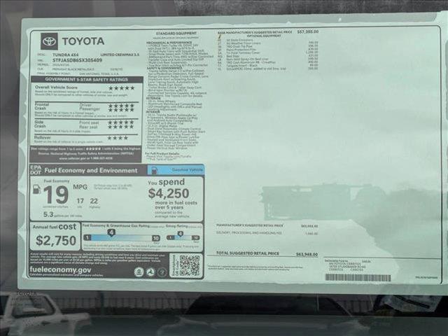 new 2025 Toyota Tundra car, priced at $57,990