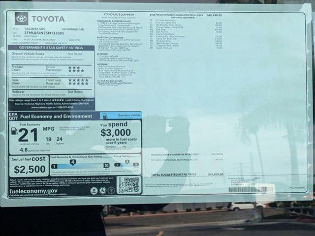 new 2025 Toyota Tacoma car, priced at $44,603