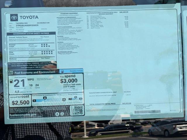 new 2025 Toyota Tacoma car, priced at $43,933