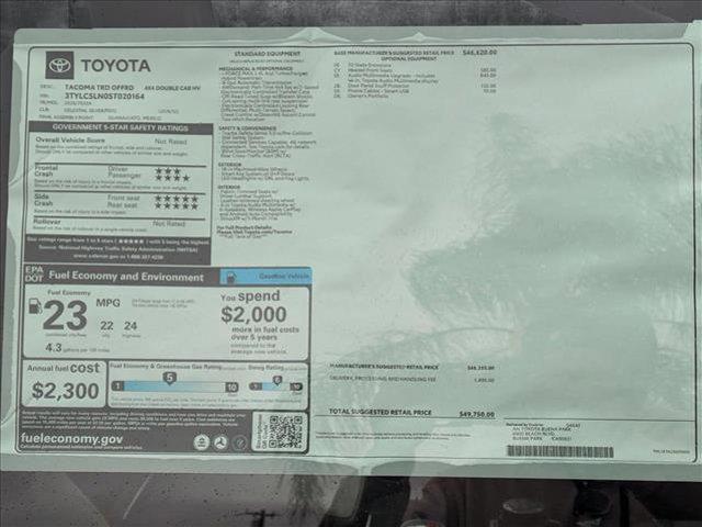 new 2025 Toyota Tacoma car, priced at $49,750