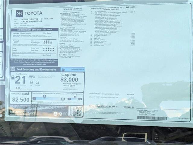 new 2025 Toyota Tacoma car, priced at $55,609