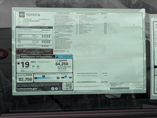 new 2025 Toyota Tundra car, priced at $51,776
