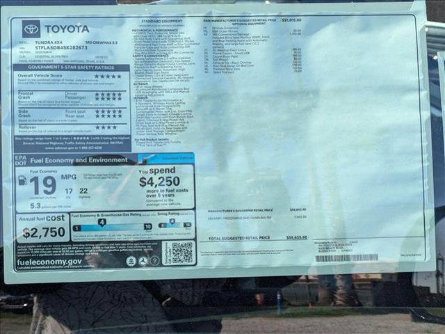 new 2025 Toyota Tundra car, priced at $51,293