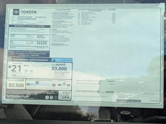 new 2025 Toyota Tacoma car, priced at $46,059