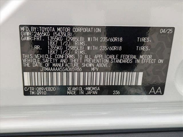 new 2025 Toyota bZ4X car, priced at $40,474