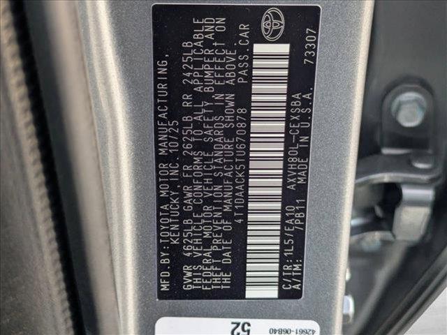 new 2026 Toyota Camry car, priced at $33,552