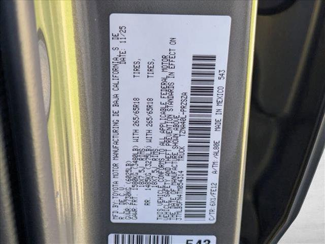 new 2026 Toyota Tacoma car, priced at $43,349