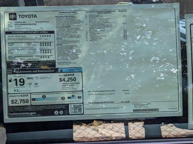 new 2025 Toyota Tundra car, priced at $51,519