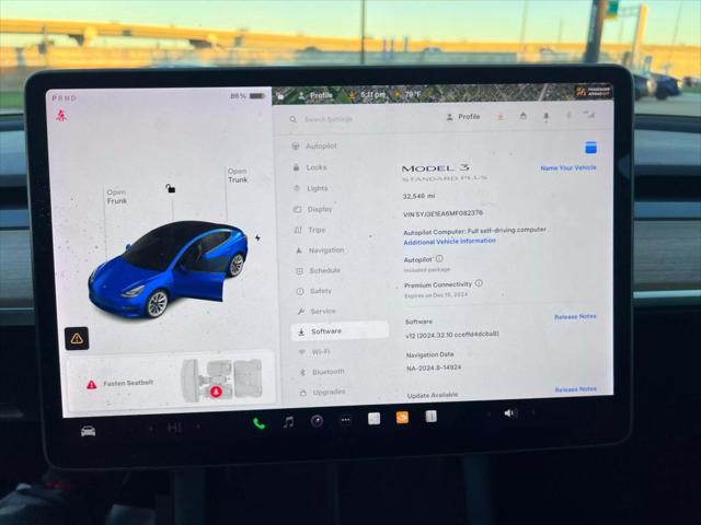 used 2021 Tesla Model 3 car, priced at $24,850