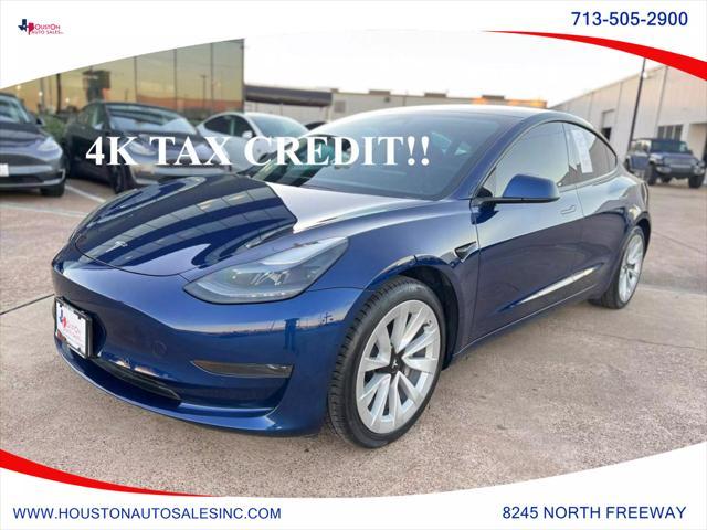 used 2021 Tesla Model 3 car, priced at $24,850