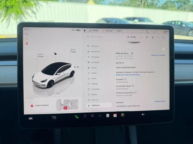 used 2022 Tesla Model 3 car, priced at $26,750