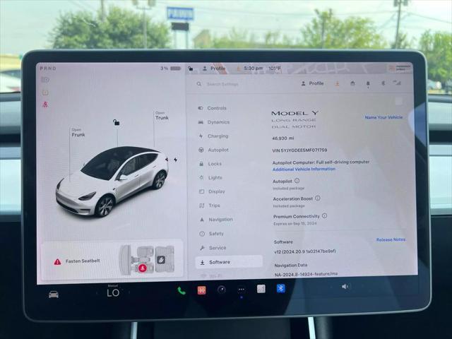 used 2021 Tesla Model Y car, priced at $27,950