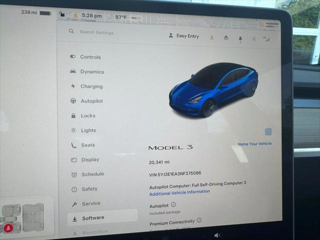 used 2022 Tesla Model 3 car, priced at $24,950