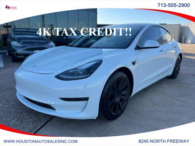 used 2021 Tesla Model 3 car, priced at $24,850