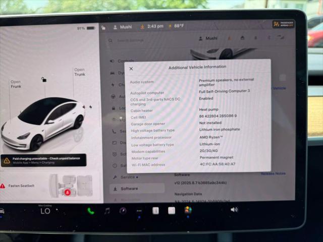 used 2022 Tesla Model 3 car, priced at $23,950