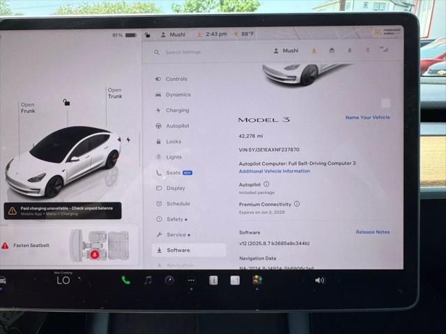 used 2022 Tesla Model 3 car, priced at $23,950