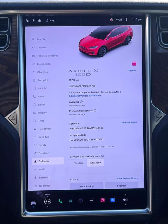 used 2018 Tesla Model X car, priced at $29,850