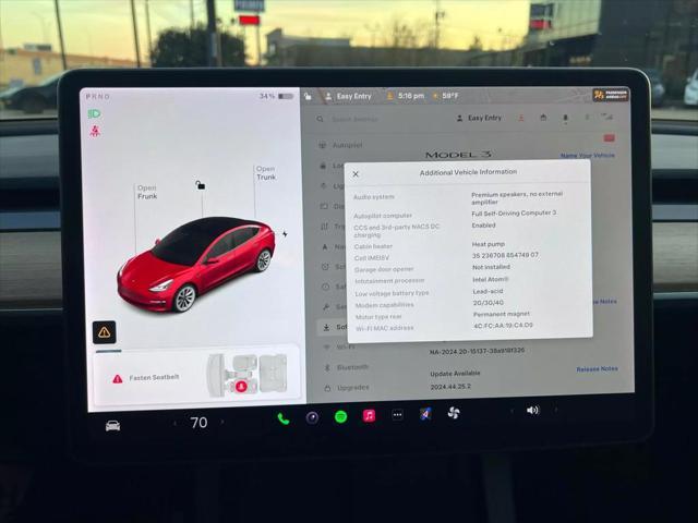 used 2021 Tesla Model 3 car, priced at $19,870