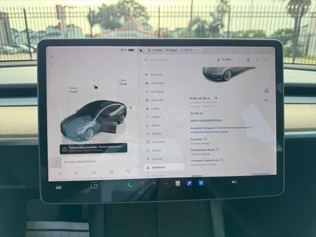 used 2022 Tesla Model 3 car, priced at $26,750