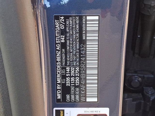 new 2025 Mercedes-Benz C-Class car, priced at $53,605