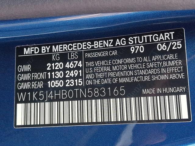 new 2026 Mercedes-Benz CLA 250 car, priced at $55,405