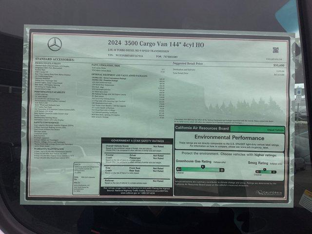new 2024 Mercedes-Benz Sprinter 3500 car, priced at $67,414