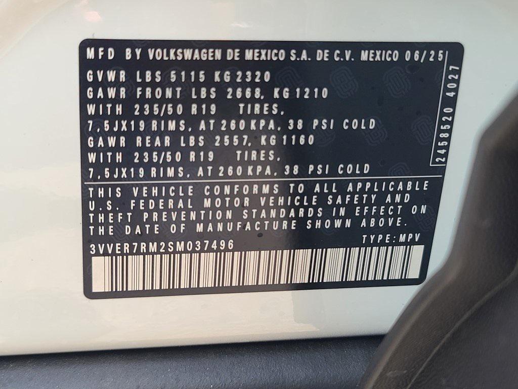 new 2025 Volkswagen Tiguan car, priced at $32,638