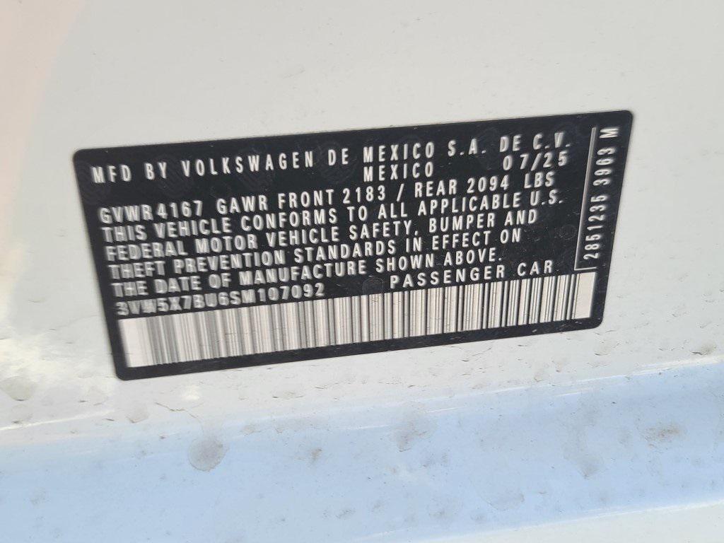 new 2025 Volkswagen Jetta car, priced at $22,480