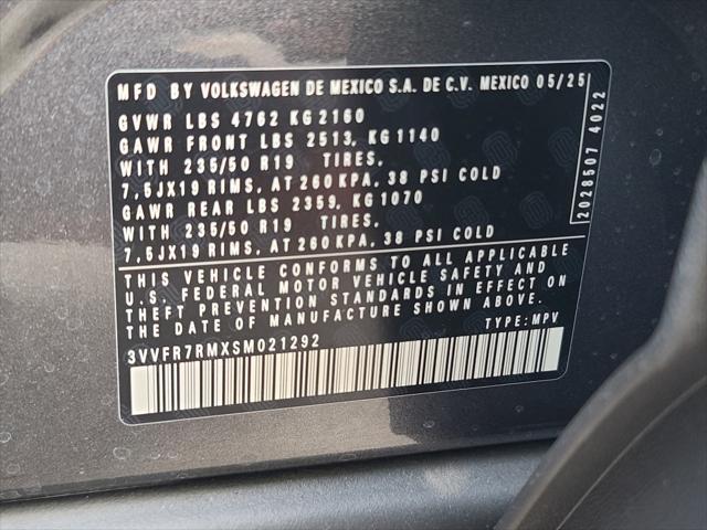 new 2025 Volkswagen Tiguan car, priced at $33,255