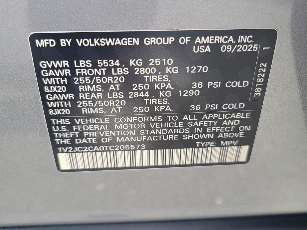 new 2026 Volkswagen Atlas Cross Sport car, priced at $43,062