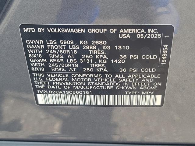 new 2025 Volkswagen Atlas car, priced at $39,202