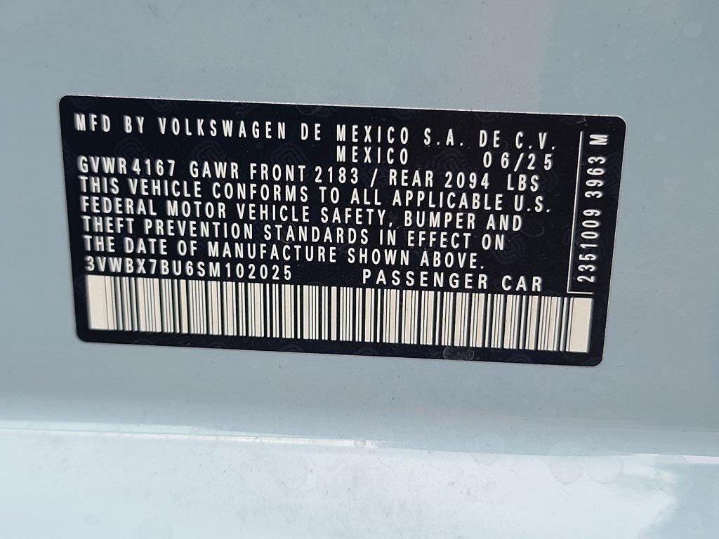 new 2025 Volkswagen Jetta car, priced at $24,421
