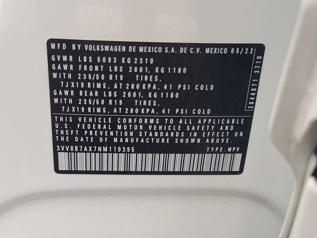 used 2022 Volkswagen Tiguan car, priced at $24,500