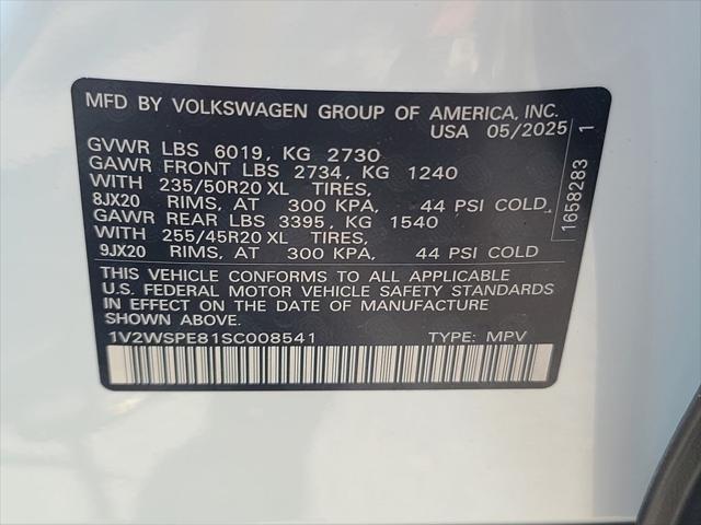 new 2025 Volkswagen ID.4 car, priced at $50,176