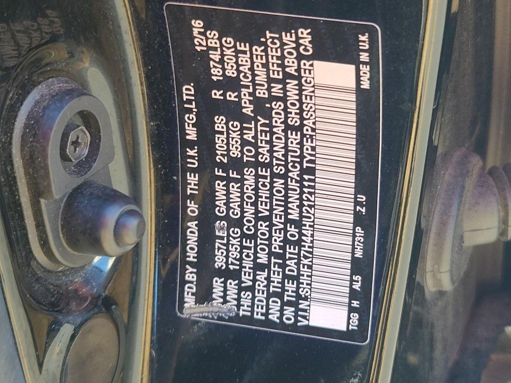 used 2017 Honda Civic car, priced at $13,700