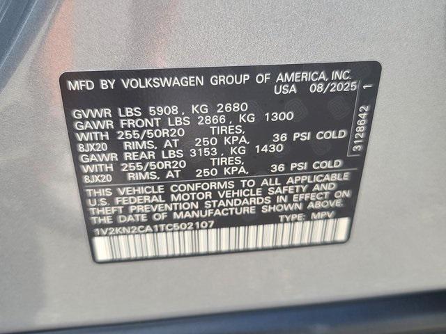 new 2026 Volkswagen Atlas car, priced at $45,908