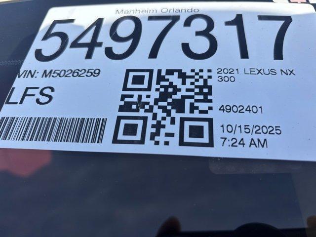 used 2021 Lexus NX 300 car, priced at $25,298