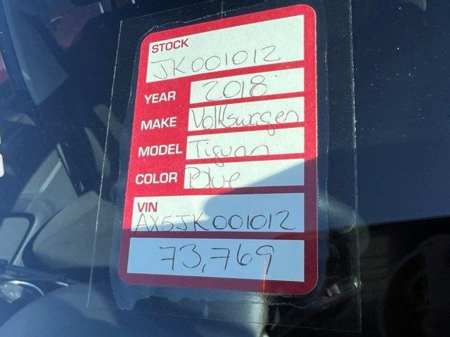 used 2018 Volkswagen Tiguan Limited car, priced at $12,986