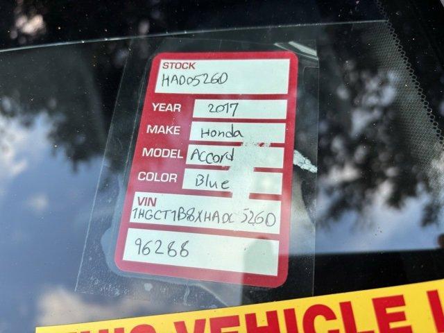 used 2017 Honda Accord car, priced at $16,995