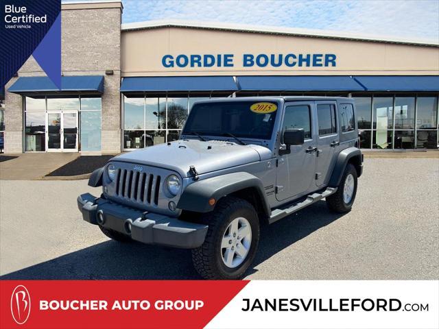 used 2015 Jeep Wrangler Unlimited car, priced at $17,500