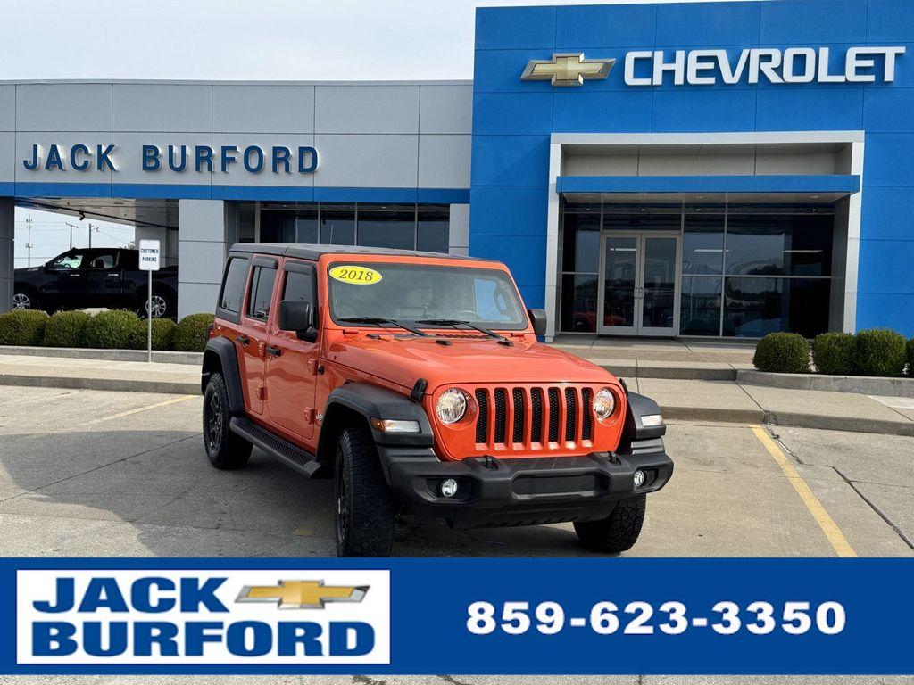 used 2018 Jeep Wrangler Unlimited car, priced at $18,500