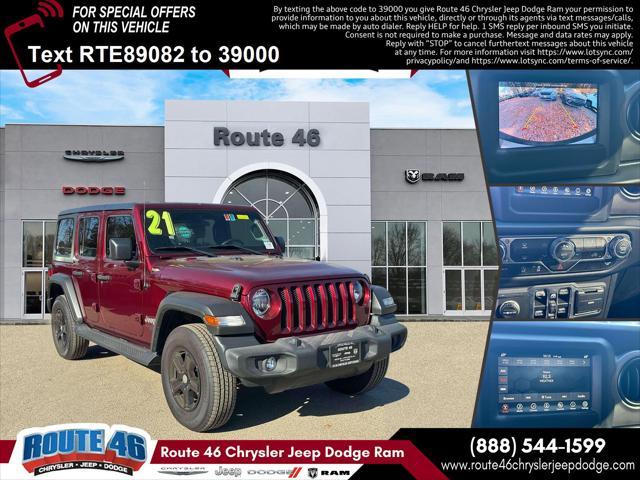 used 2021 Jeep Wrangler Unlimited car, priced at $29,691