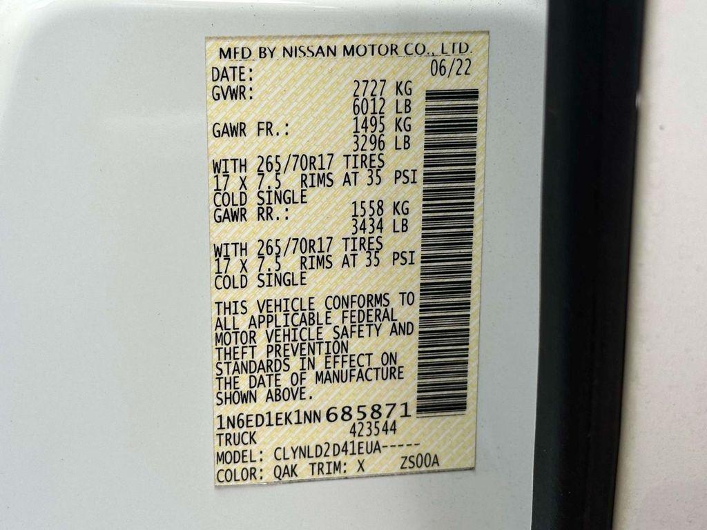 used 2022 Nissan Frontier car, priced at $31,591