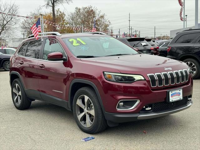 used 2021 Jeep Cherokee car, priced at $21,991