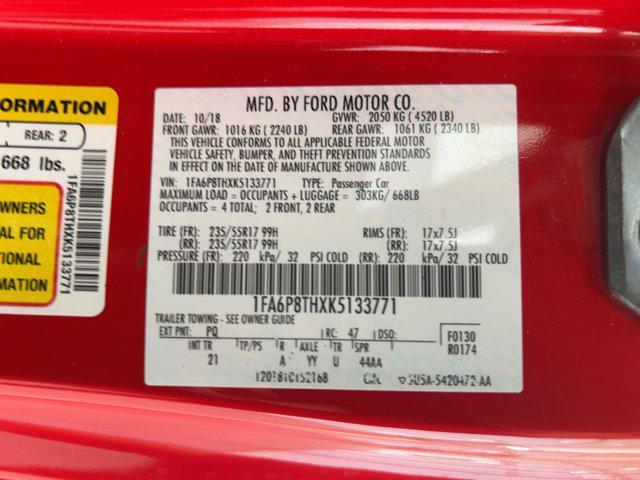 used 2019 Ford Mustang car, priced at $19,999